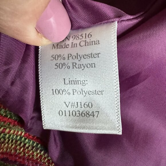 Coldwater Creek Womens Woven Tapestry Jacket Size‎ Small Bohemian Western Petite - Picture 6 of 8